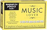 Magnetic Poetry - Music Lover Kit - Words for Refrigerator - Write Poems and Letters on The Fridge - Made in The USA