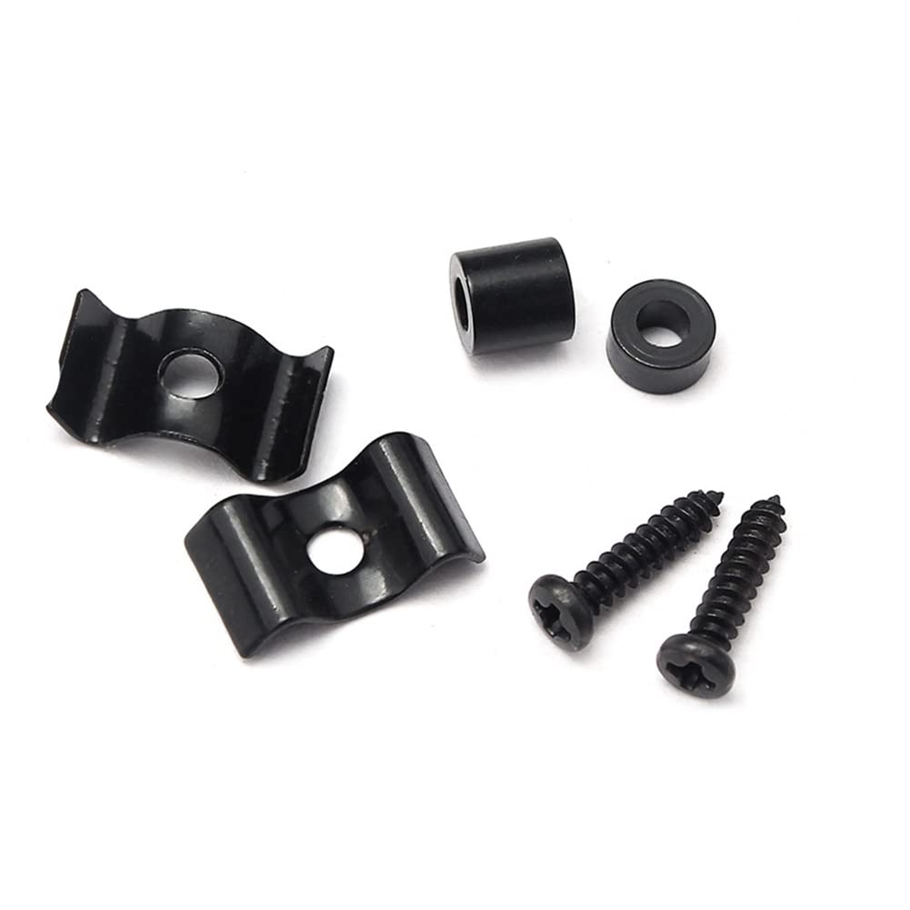 Alnicov Set of 2 Metal Vintage Style Guitar String Trees, Black