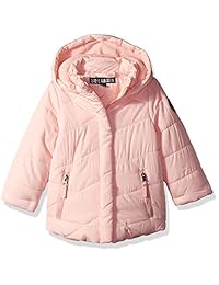 Steve Madden - Chaqueta de burbujas para niña (nailon, con piel sintética)