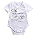 Definition of Girl Baby Girls Summer Short Sleeve Cotton Bodysuit (70(0-6M)) White