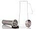 Willow & Everett Cold Brew Coffee & Iced-Tea Maker Pitcher, 1 L Glass Dispenser w/Metal Lid & Mesh Filter Iced Coffee & Sun Tea Brewing System