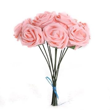 Gleader Plante Artificielle Bouquet De Fleurs Rose Rose