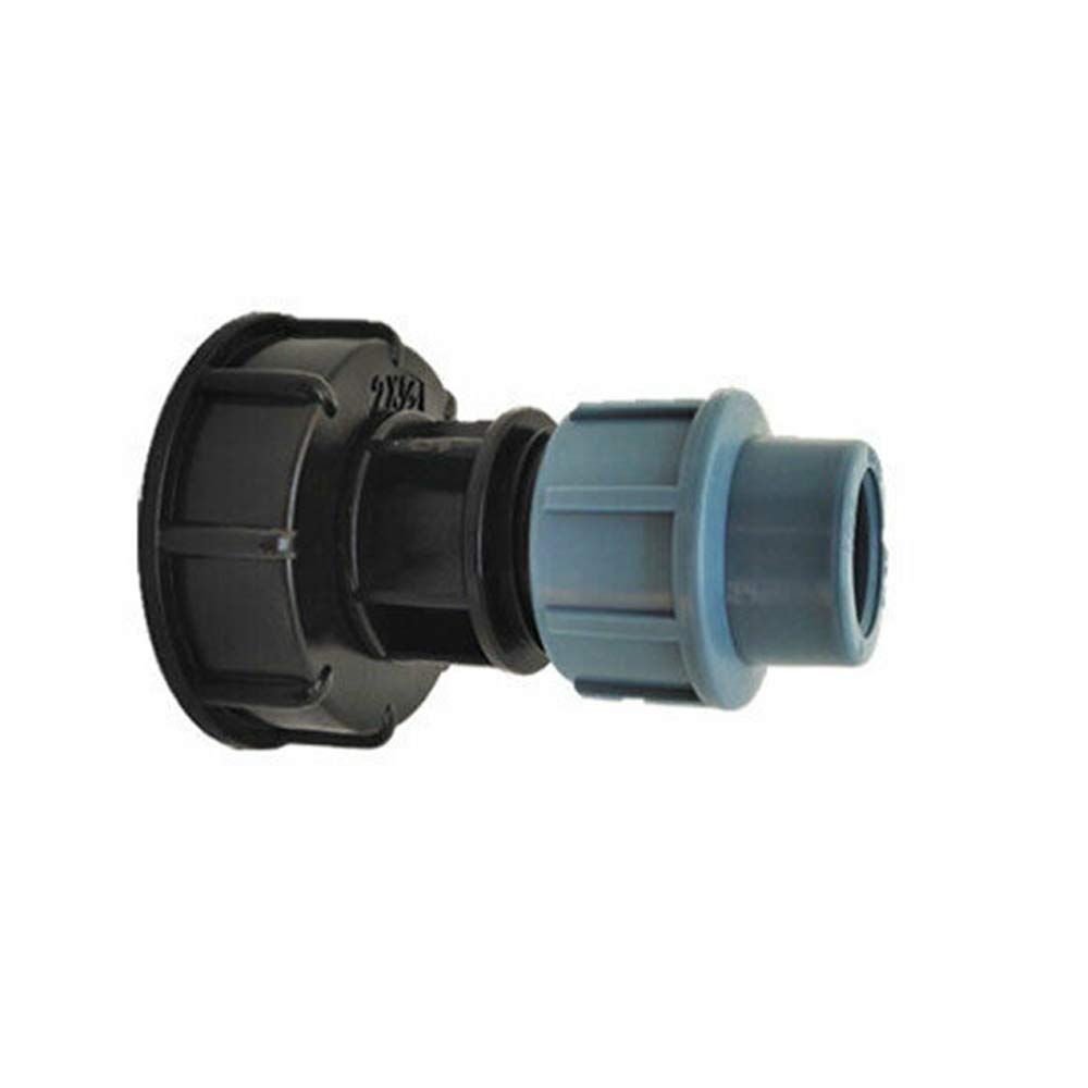 IBC Tank Thread Connector s60x6 Adapter To Mdpe Water Pipe Fittings Straight Outlet 20mm