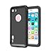 iPhone 7 Waterproof Case, FitTek IP68 Certificated (10ft/3m) Underwater, DustProof, SnowProof, Shockproof Case with Touched Transparent Screen Protector Protective Cover for iPhone 7 - 4.7inch(Black)