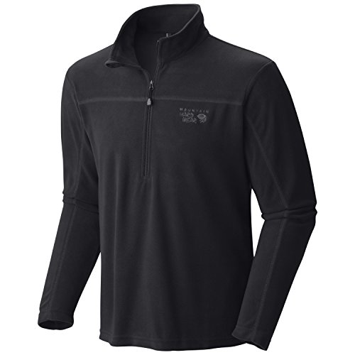 Mountain Hardwear MicroChill Lite Half-zip T-shirt, BLACK, M