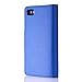 32nd Book wallet PU leather case cover for Blackberry Z10 + screen protector, cleaning cloth and touch stylus - Deep Blue