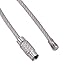 Keychain, Wisdompro 20 Pack of 4.3 Inches Stainless Steel Wire Ring 2mm Cable Loop Rings for Hanging Luggage Tag, Keys and ID Tag Keepers - Multicolor