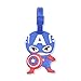 4 Pcs Set Super Heroes Silicone Travel Luggage Baggage Identification Labels ID Tag for Bag Suitcase Plane Cruise Ships with Belt Strap
