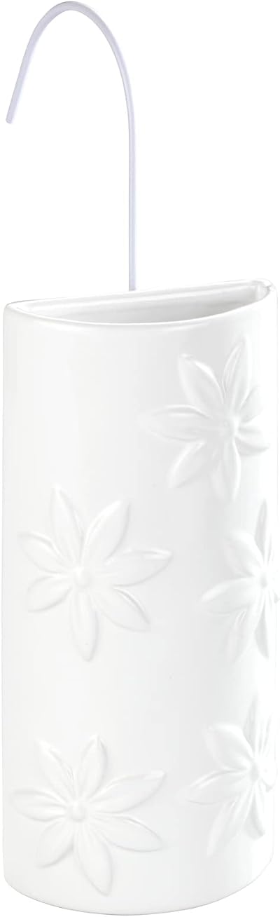 WENKO Flower Room Humidifier Radiator Decor Ceramic White 9x19.5x4cm