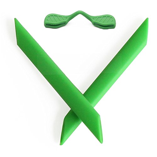 MRY Earsocks Nosepiece Kit for Oakley Radarlock Sunglasses - Rich Option Colors (Green)