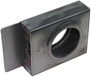 Gate Lockbox Single Hole Weldable Steel 3 1/2" x 4 1/4" x 1 1/4" Unpainted