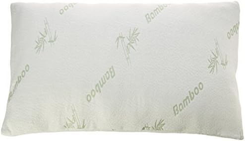 Bamboo Orthopedic Contour Memory Foam Pillow - Treats Neck &amp; Back Pain, Keeps them Aligned for Side Sleepers &amp; Back Sleepers - a Unique Healthy Pillow- Sleep Better Live Better - 20X12X12/3 IN
