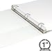 Samsill 1 Inch 3 Ring Binders, Made in USA, Economy Round Ring, Clear View Cover, 200 Sheet Capacity - for School, Home, Office - White, 12 Pack
