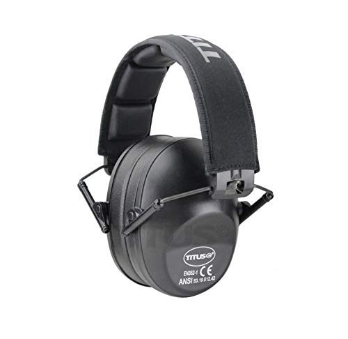 Titus 2 Series - 34 NRR Slim-Line Hearing Protection & G26 Competition Z87.1 Safety Glasses Combos (Black, Clear) - Thumbnail 2