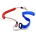 SAMSFX 2pcs x Kayak Canoe Safety Coiled Paddle Leash Fishing Rod Holder Accessory Leash