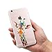 LEMONCOVER iPhone 8 7 Case,Cute Crystal Pattern Soft TPU Shockproof Slim Clear Design Novelty Animal Girly Bumper Cover Case for iPhone 7 8,Giraffe