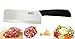 JJMG Ceramic Meat Cleaver Knife Sharp Durable Twice Thicker than Leading Brands non-slip grip Handle Zirconium Blade Effortlessly Cut Slice & Dice Steak Pork Chicken Lamb Cheese Rust & Wear Resistance
