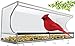 CLEARANCE - Large Acrylic Window Bird Feeder with 4 Strong Suction Cups. Great Gift for Bird or Cat Lovers. This Acrylic Window Mounted Bird Feeder is Simple to Install, Easy to Fill.