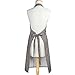 DII Professional and Commercial Grade Chef Stripe Kitchen, Apron, Gray