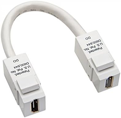 Platinum Tools 775WH-1C Keystone Jack, HDMI to HDMI Pigtail, Clamshell, White