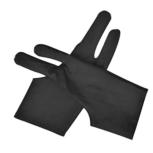 OTraki 4 Pack Artist Gloves for Drawing Tablet Free-Size Artist's Drawing Glove with Two Fingers for Graphics Pad Painting Good for Right Hand or Left Hand