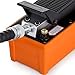 Happybuy 10000 PSI Capacity Hydraulic Foot Pump 1/2 Gallon 98 Cubic Air Hydraulic Pump Air Actuated Treadle Hydraulic Pump Aluminum Shell Single Acting Auto Repair Tool (Single Acting)