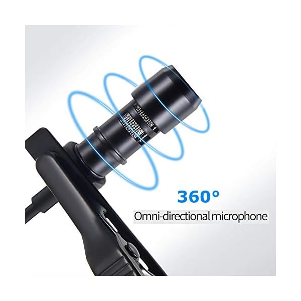Lavalier Mikrofon, PChero Typ-C Clip on Revers Omnidirektionales Kondensatormikrofon für Smartphone Aufnahme Interview… – Bild 3