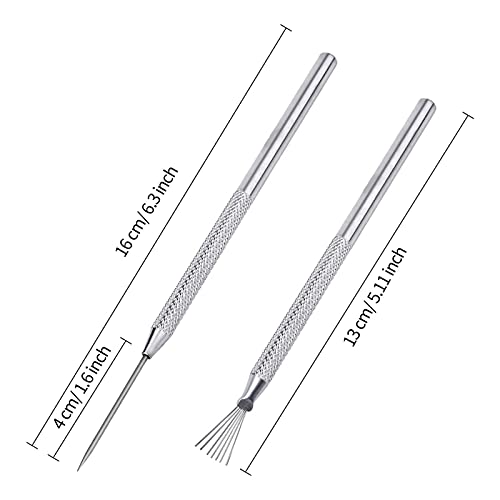 4 Pack Clay Ceramic Needle Tools Pottery Craft Tools Sculpture Feather Wire Texture and Needle