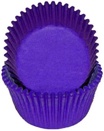 Dark Regal Purple Glassine Baking Cups Cupcake Liners 100 ct - National Cake Supply