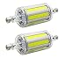 CTKcom R7S 78mm COB LED Bulbs(2 Pack)- J Type 78mm Double Ended 8W 650LM Halogen Bulbs Cool White 6000K,R7S Double Ended Filament Flood Lights Tube Lamps 70W Replacement T3 Halogen Bulb,AC85-265V
