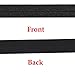 Mandala Crafts 5/8 Inch Black Fold Over Elastic Ribbon - 20 Yards FOE Foldover Stretchy Ribbon Band for Hair Ties, Headbands, Hair Bows, and Sewing Crafts