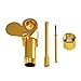 SUMJULY Jamaican Metal Mini Pipe Portable Brass Pipe