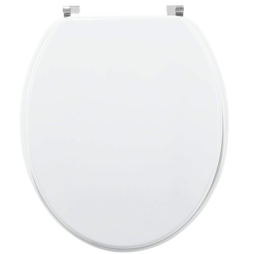 Wirquin Woody Woody Wooden Lid with Screw Stainless Steel Lacquered White