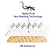 8 PCS Scientific Large Size Anti Curling Carpet Tape Rug Gripper, CozyUS Keep Rug In Place and Keep Corners Flat, Advanced Gecko Foot Non Residual Technology, Double Sided, 2X Grip, Reusable (Large)