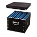 Snap-N-Store SNS01536 Snap N Store Storage Box, Letter/Legal, 16 1/4 x 9 3/4 x 13 1/4, Black