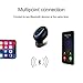 Bluetooth Earbud, Kissral Mini Wireless Headphone Car Headset with USB Charger 6 Hours Talking Time for iPhone and Android (One Piece)- Black