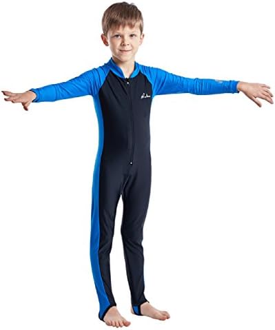 HaoLian Kids UV Protection One Piece Swimsuit Long Sleeve Swimwear Rashguard