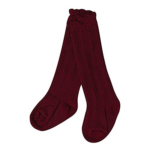 Baby Girl Boy Toddler Uniform Knee High Cotton Socks Tube Ruffled Stockings 5 Pack (M ( 3-5 Years )) - Thumbnail 3