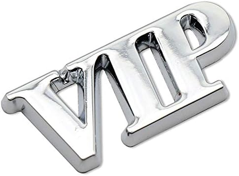 Careflection 3D VIP Silver Badge Emblem Sticker Decal for All Car Bike SUV Mobile Laptop (5.5 x 2.4cm) Careflection 3D VIP Silver Badge Emblem Sticker Decal for All Car Bike SUV Mobile Laptop (5.5 x 2.4cm)