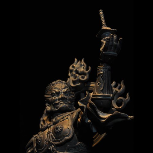 Kaiyodo Takeya Revoltech Action Figure: #001 Tamonten Wooden Version