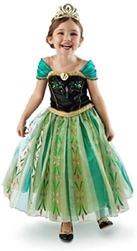 BJ&BJ Girls Princess Green Anna Fancy Dress Costume Size 3T