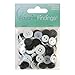 Blumenthal Lansing Black, White and Pearlized Round Buttons