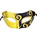 IETANG 10pcs Set Mardi Gras Half Masquerades Venetian Masks Costumes Party Accessory (1-gold&black)