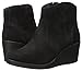 crocs Women's Leigh Suede Wedge Boot, Black, 8 M US