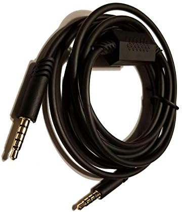 ienzaGenCables Replacement Aux Cable with Inline Mute Switch Compatible with Both Astro A40 and A10 Xbox One PS4 Gaming Headsets (6.5-FT, Black, Special Bulk Package)