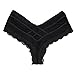 YiZYiF Men's Pouch Sissy Lace Floral Underwear Criss-crossing Bikini Panties Lingerie Black X-Large