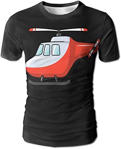 Helicopter Men's Cool Short Sleeve Crewneck Short Sleeve T-Shirt Tee Shirt XXL