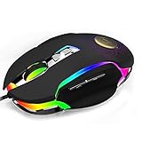 Gaming Mouse,Powpro Gfun PP-BM600 Gaming Mouse 250-4000 DPI Ergonomic Comfortable Grip High Precision Computer Mouse