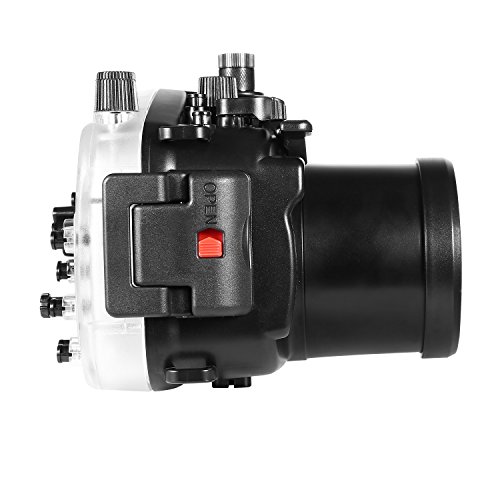 Meikon Underwater Camera Housing Case w/Dome Port Kit, 40M/130FT Waterproof Housing for Sony A7 II A7R II A7S II 28-70mm Lens