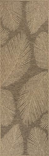 Soil – ca. 80 x 250 cm Outdoor Teppich wetterfest Jute-Look Balkon Terrasse